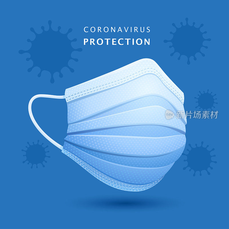Medical mask. Coronavirus Protection.